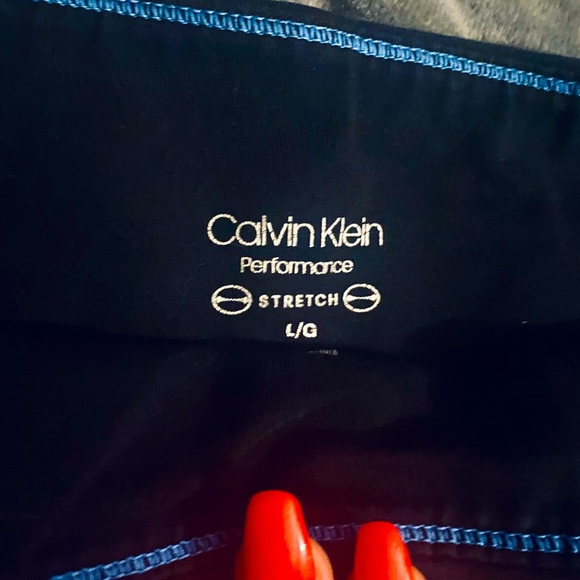 Calvin Klein Blue Stripe Leggings - Picture 3 of 3